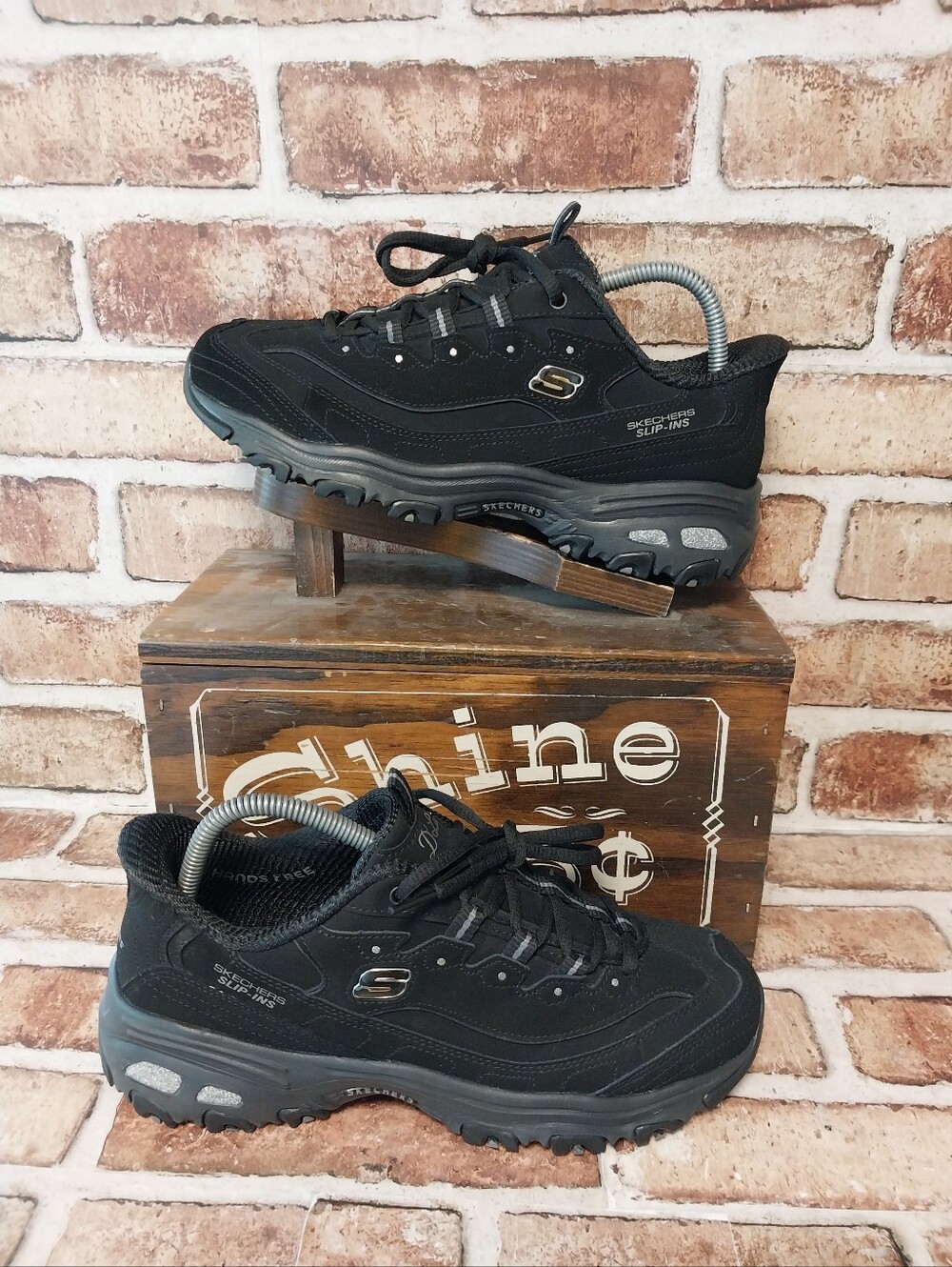 Pre-owned 2025 Skechers D'lites Hands Free Slip Ins